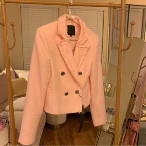 Pink tweed jacket